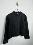 ISSEY MIYAKE PLANTATION - 1990s FROG CLOSURE TEXTURED JACKET