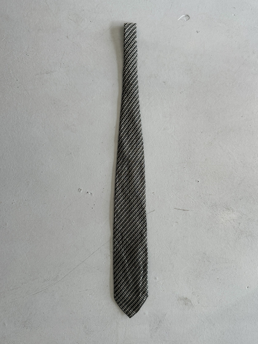 GIORGIO ARMANI - 1980s PATTERNED SILK TIE