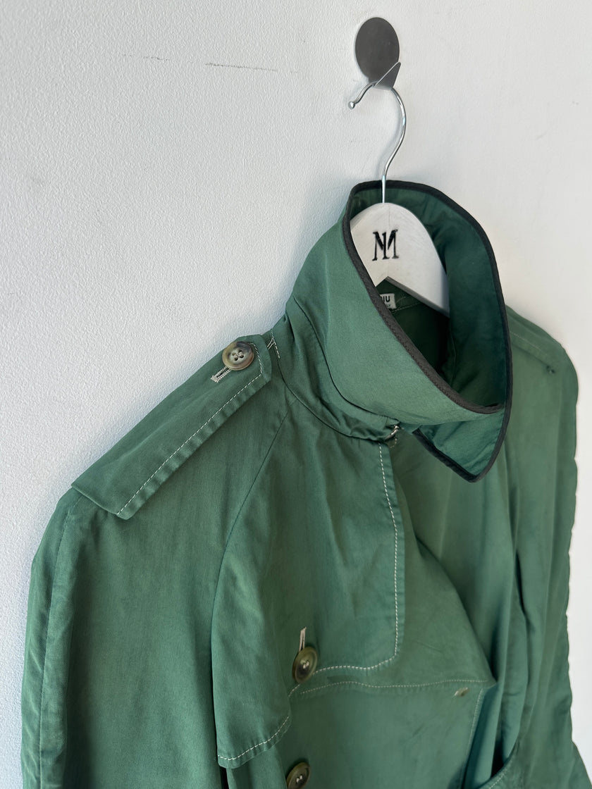 MIU MIU - early 2000s DOUBLE BREASTED TRENCH COAT