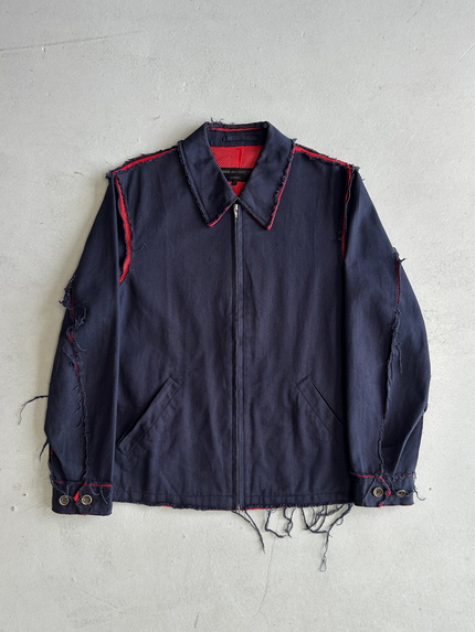 COMME DES GARÇONS - S/S 2003 MESH DETAIL ZIPPED JACKET