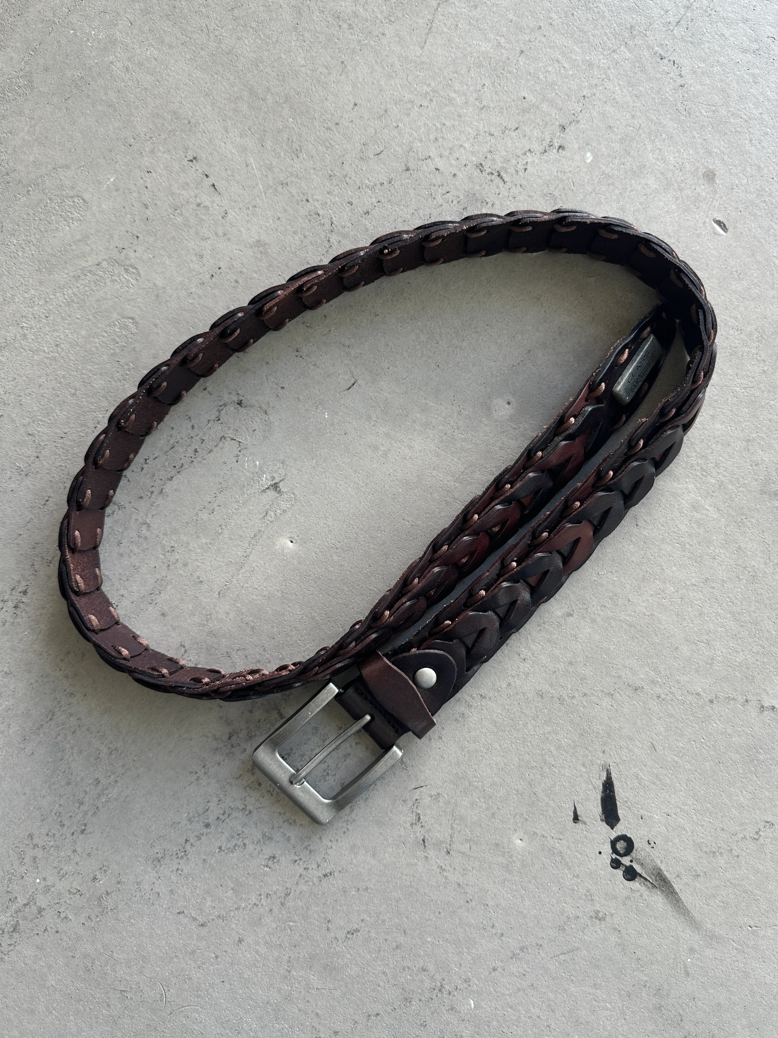 ROBERTO CAVALLI - 2000s BRAIDED LEATHER BELT