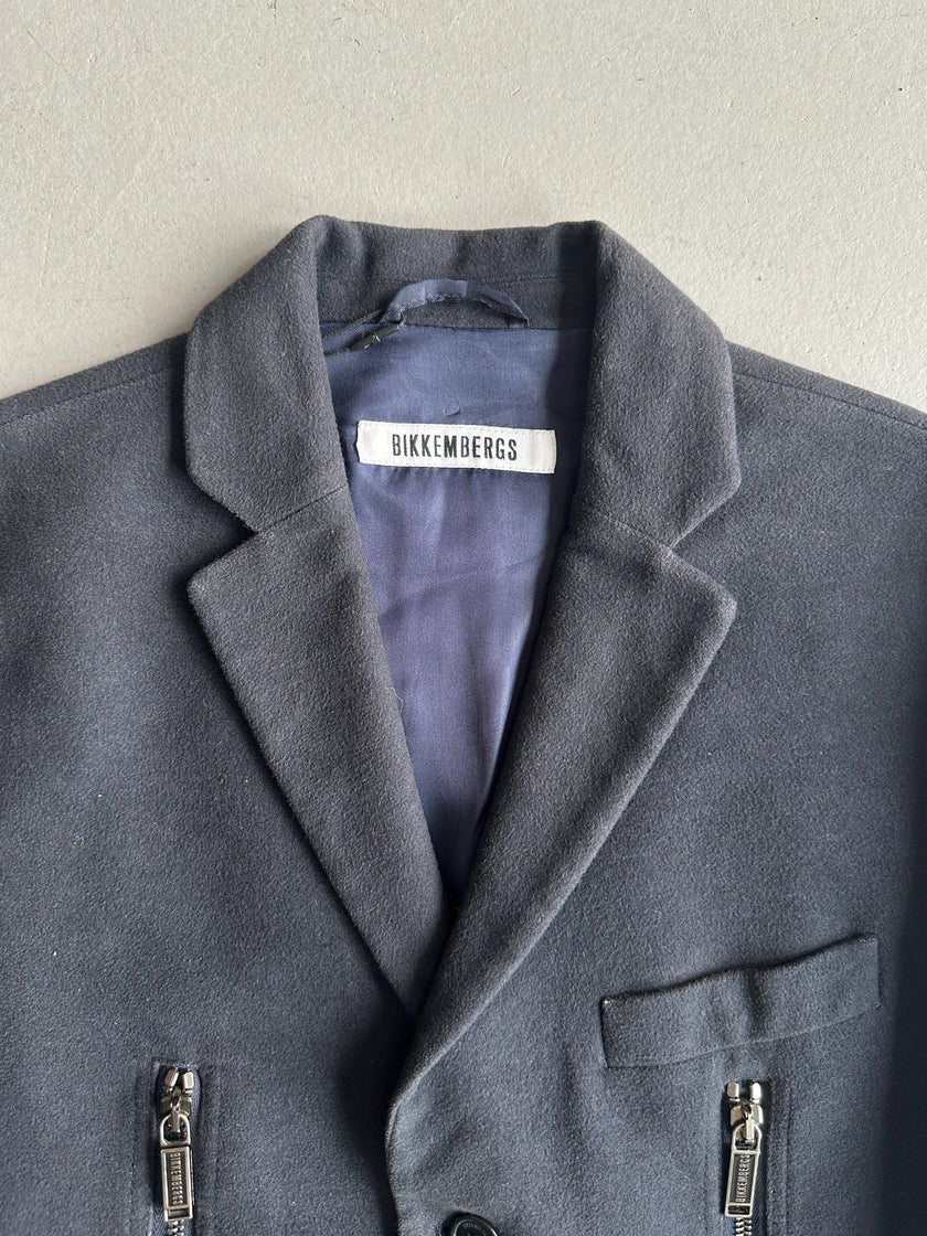 BIKKEMBERGS - 2000s BLAZER WITH ZIP DETAILS AT FRONT