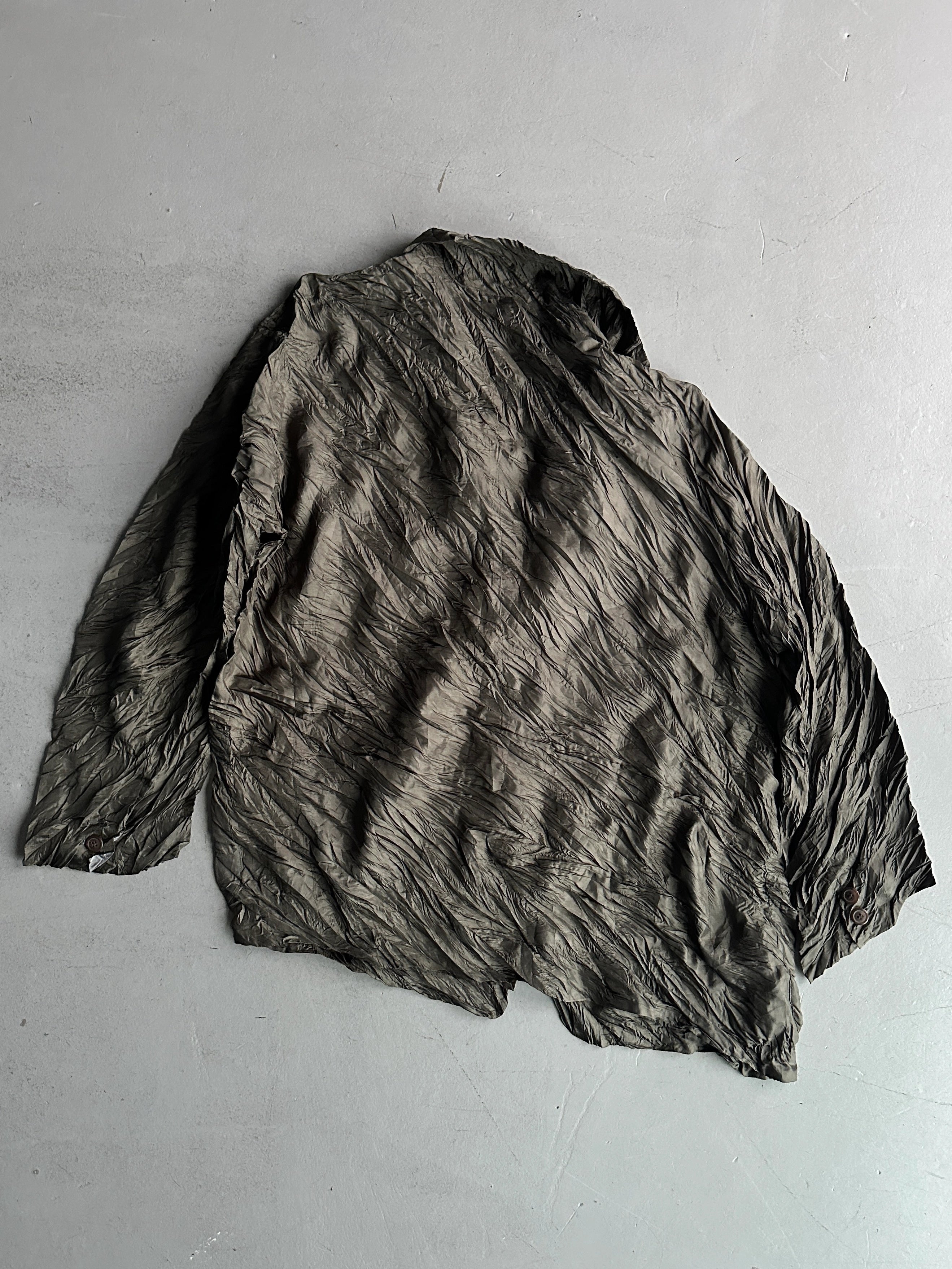 ISSEY MIYAKE MEN - F/W 1996 ASYMMETRIC CRINKLED SHIRT