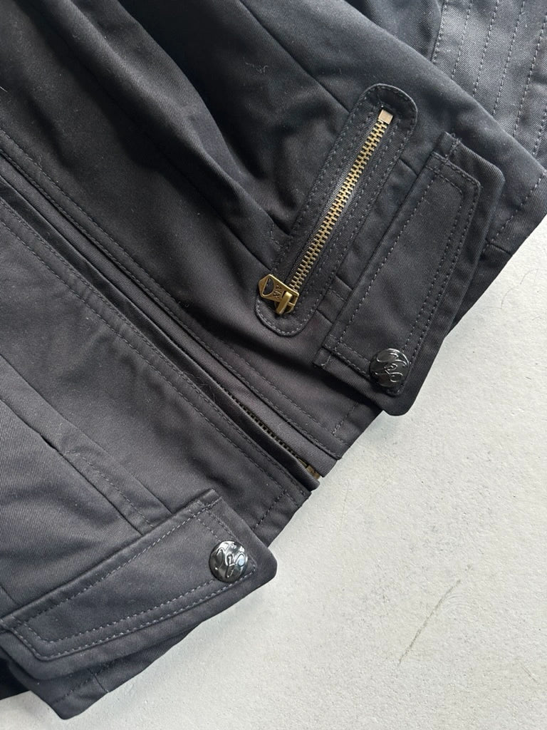 ARMANI EXCHANGE - 2000s CROP FIT JACKET WITH WIDE COLLAR