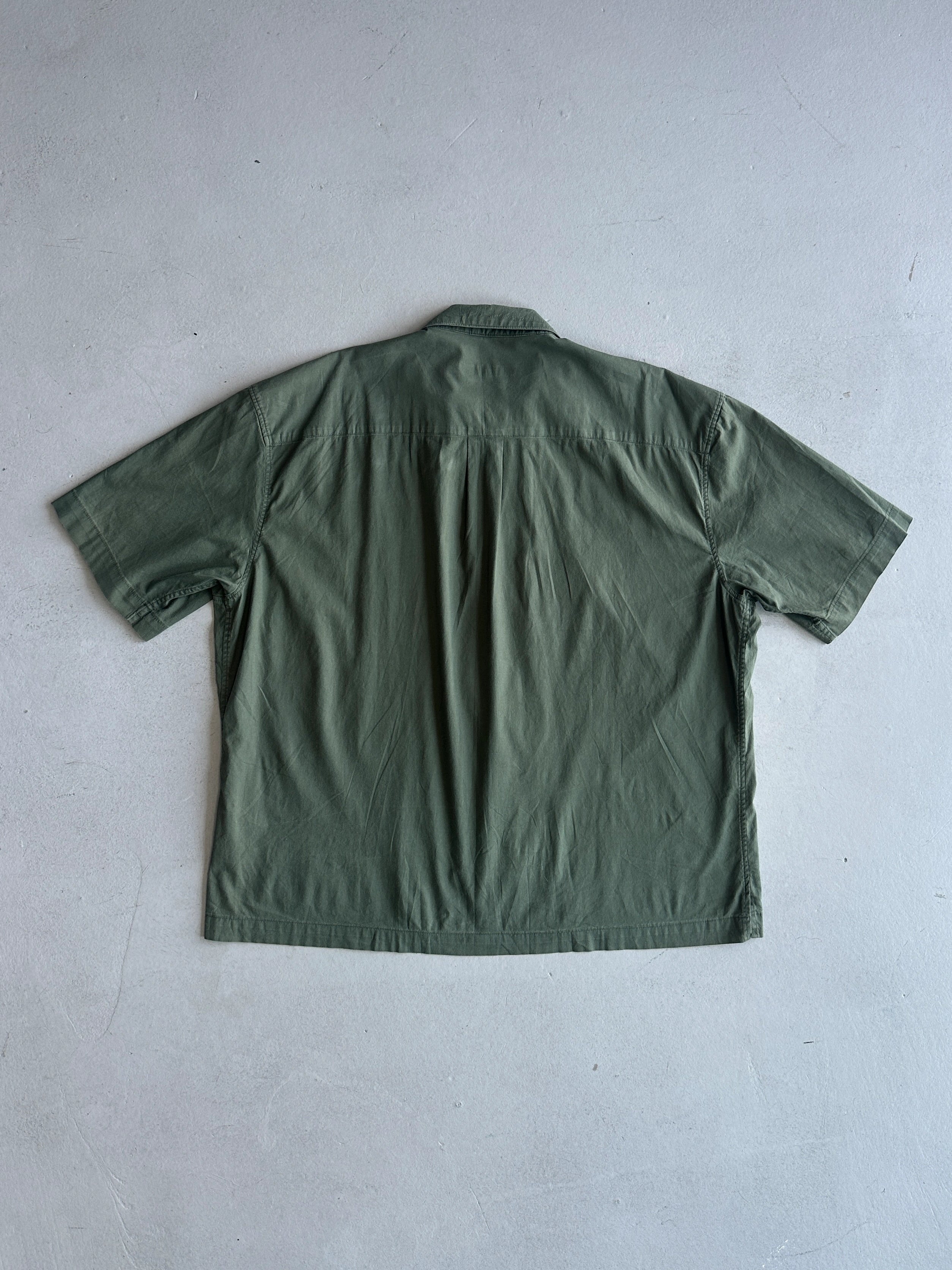 ANTONIO MIRO - 2000s ZIPPED HALF SLEEVE SHIRT