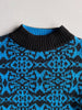 GIANFRANCO FERRÉ - 1980s JACQUARD PRINT KNIT JUMPER