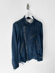 TAVERNITI - early 2000s DENIM BIKER JACKET