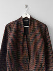 ISSEY MIYAKE - 1980s LAYERED FRONT WOOL BLAZER
