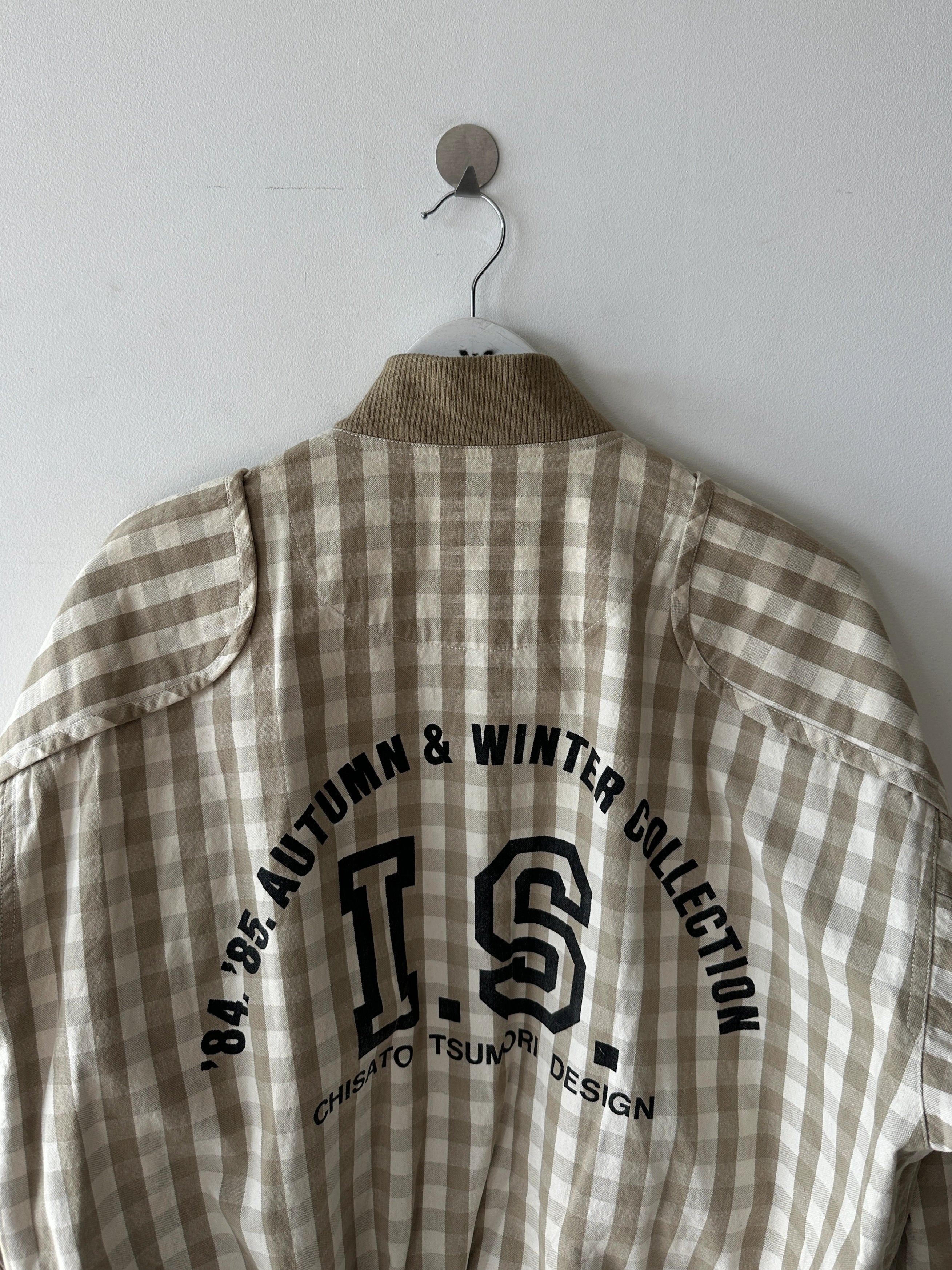 ISSEY MIYAKE IS X TSUMORI CHISATO - A/W 1984/85 CHECKED BOMBER JACKET