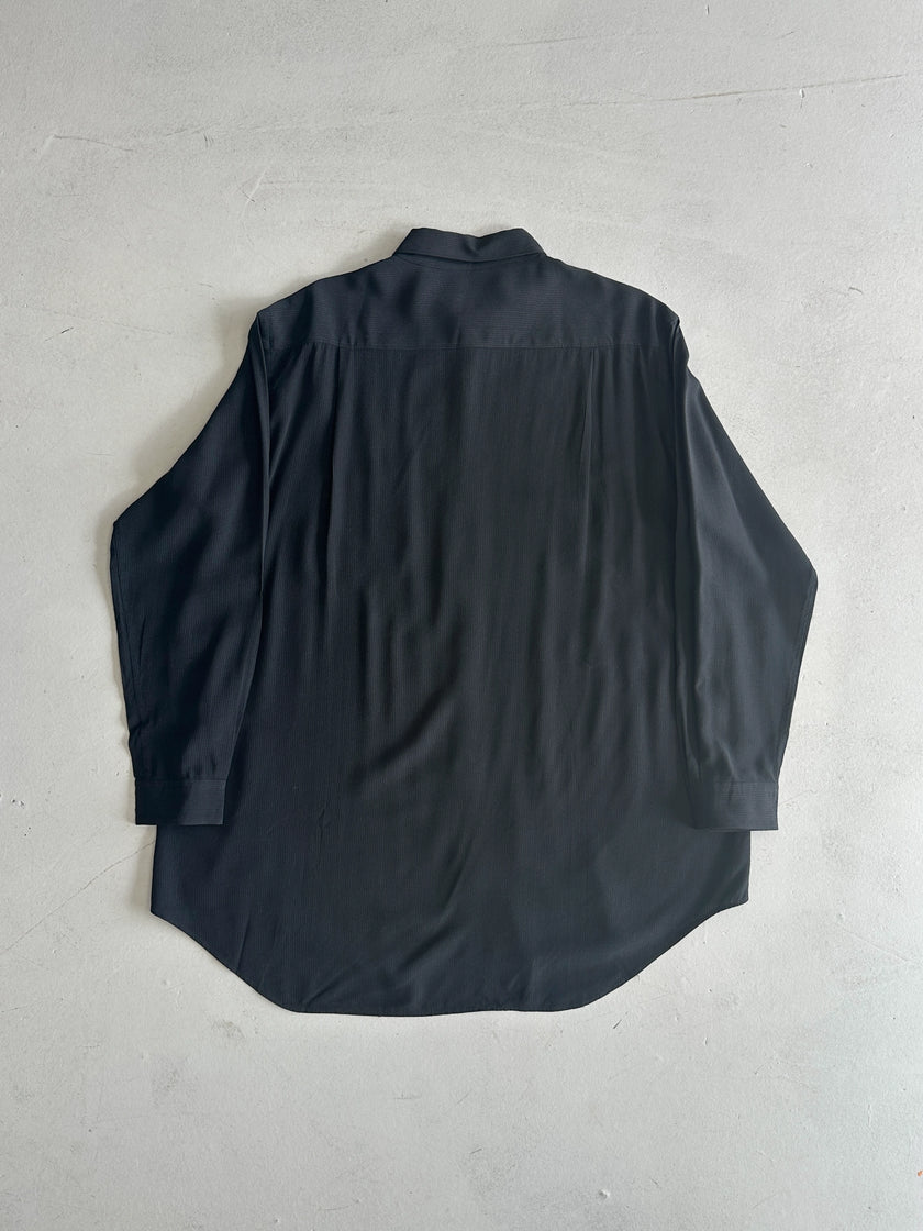 YOHJI YAMAMOTO Y's - 1990s OVERSIZED STRIPED LONG SLEEVE SHIRT