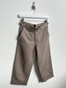 1990s LINEN CROPPED TROUSERS