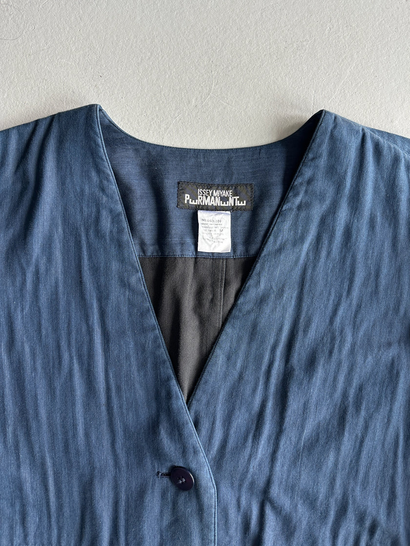 ISSEY MIYAKE PERMANENTE - 1990s 2 PIECES SET TROUSERS AND JACKET