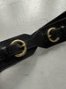 EMPORIO ARMANI  - 2000s DOUBLE BUCKLE WAIST BELT