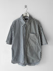 YOHJI YAMAMOTO Y'S - late 2000s DOUBLE LAYER SHORT SLEEVE SHIRT