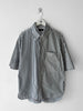 YOHJI YAMAMOTO Y'S - late 2000s DOUBLE LAYER SHORT SLEEVE SHIRT