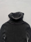 MARITHÉ + FRANÇOIS GIRBAUD - 1990s HIGH NECK TEXTURED JUMPER