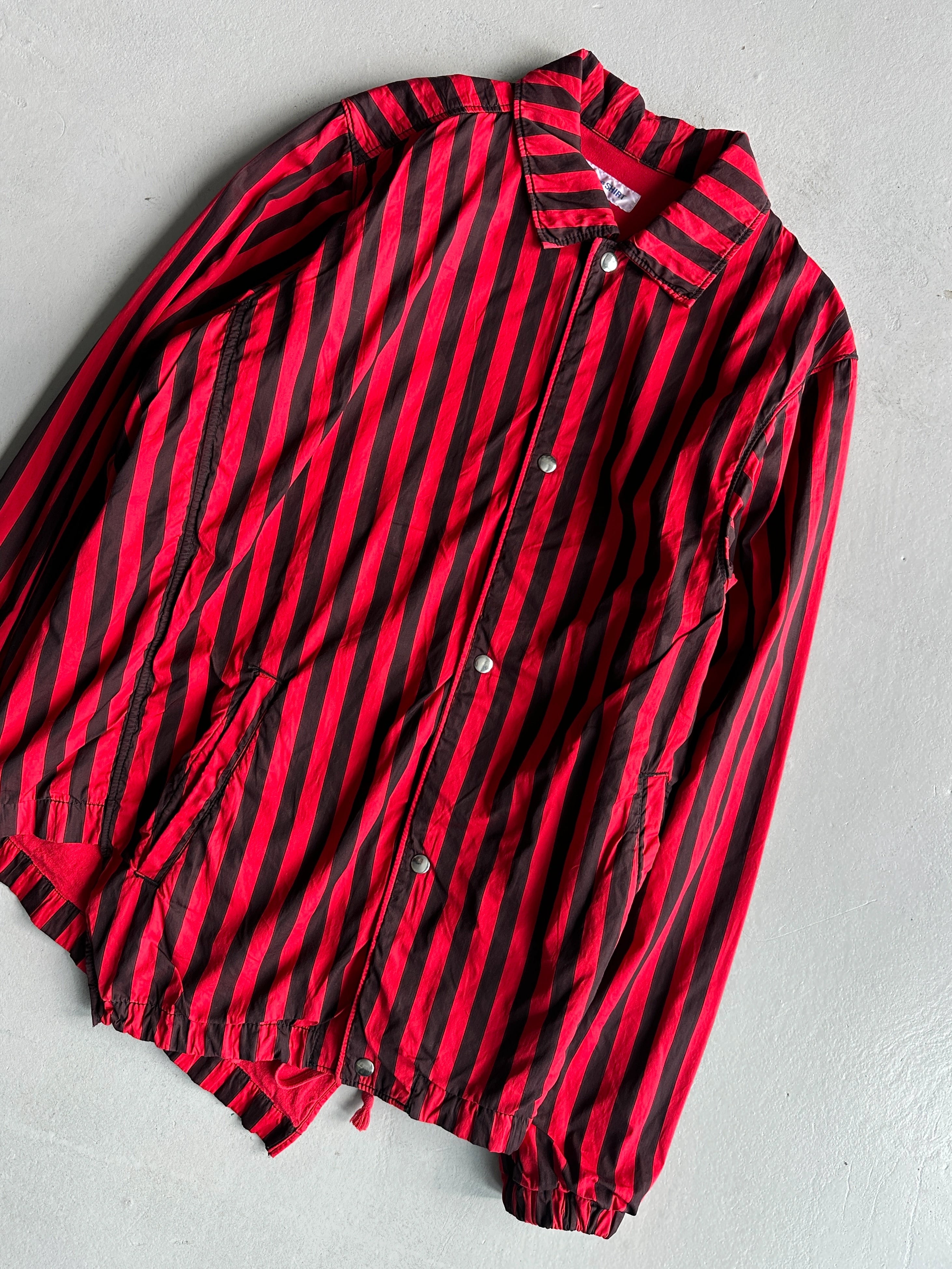 COMME DES GARÇONS - S/S 2012 ASYMMETTRICAL STRIPED SHIRT JACKET