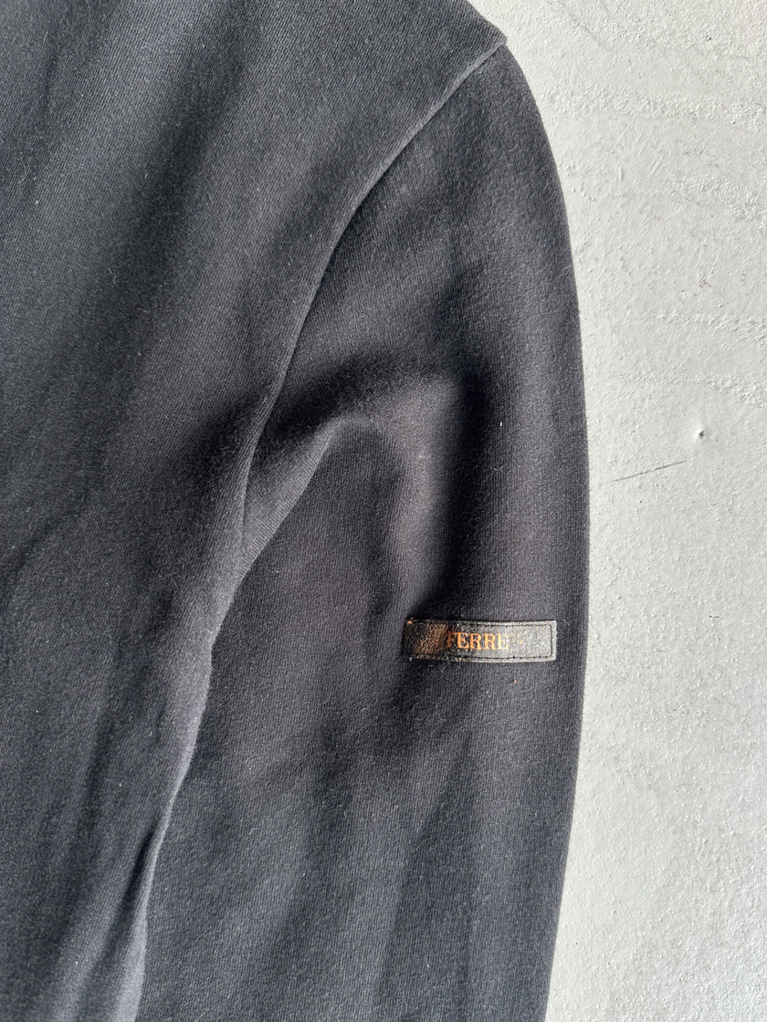 GIANFRANCO FERRÉ - 1990s BOTTLE NECK TRIPLE ZIP SWEATER