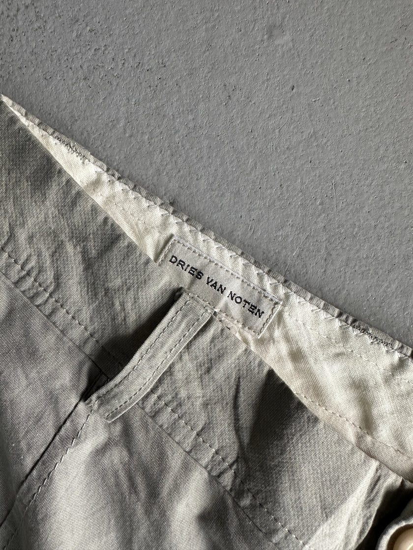 DRIES VAN NOTEN - 1990s STRAIGHT FIT TAILORED TROUSERS