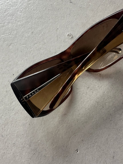 PRADA - 1990s OVERSIZED WRAP AROUND SUNGLASSES