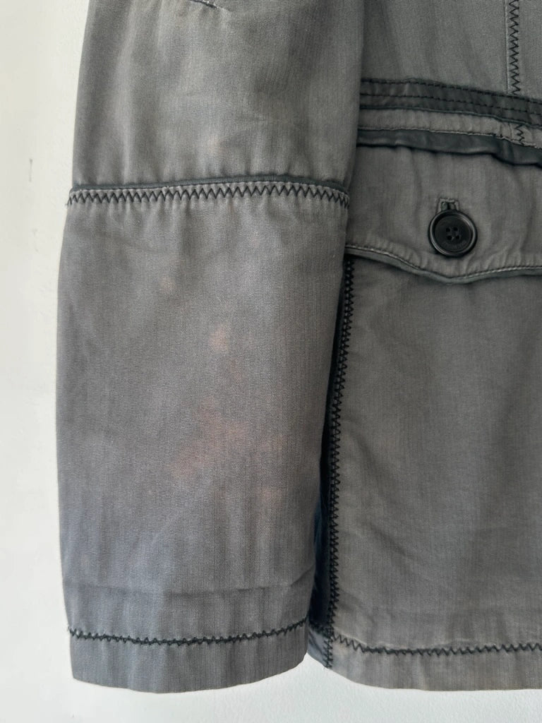 BIKKEMBERGS - S/S 2008 JACKET WITH LEATHER PANELS