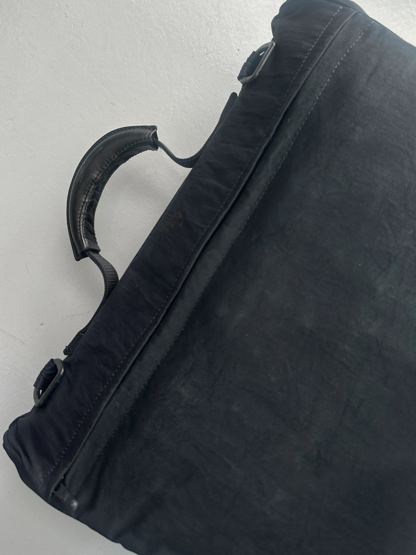 ISSEY MIYAKE IM - 1990s TOP HANDLE NYLON BAG WITH REMOVABLE SHOULDER STRAP