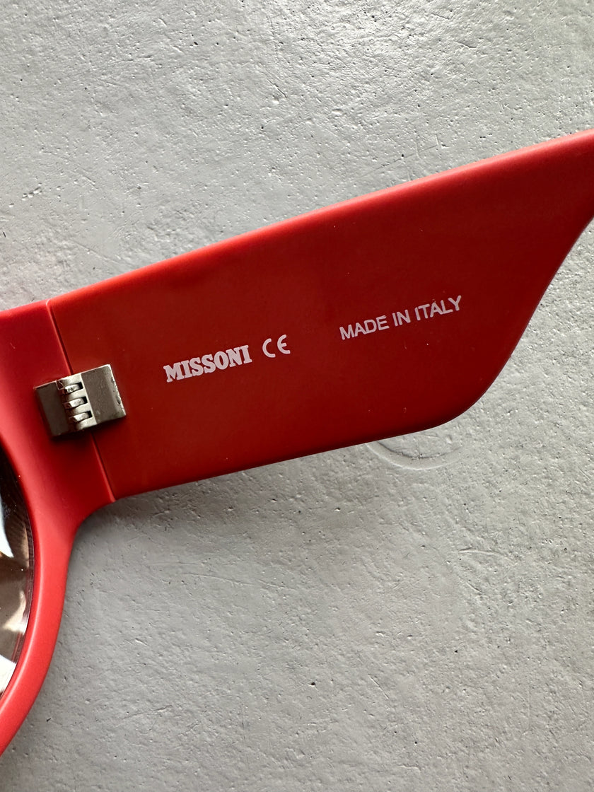 MISSONI - 2000s BOLD GRAPHIC OVERSIZED SUNGLASSES