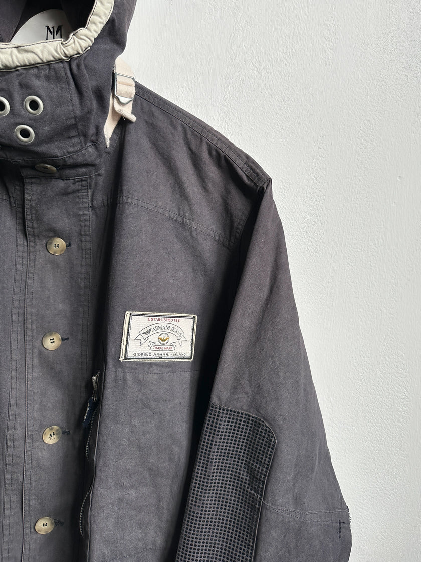 ARMANI JEANS - 1990s GUNNER SMOCK COTTON JACKET