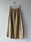 ISSEY MIYAKE HAI - 1980s ASYMMETRIC BUTTONS FRONT MAXI SKIRT