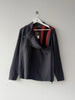 DANIELE ALESSANDRINI - 1990s CHUNKY KNIT JUMPER WITH ASYMMETRIC SIDE ZIP RUNNING FROM TOP TO BOTTOM