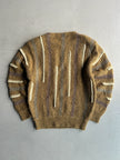 ISSEY MIYAKE - early 1980s 3D KNIT JUMPER WITH PADDED SHOULDERS
