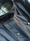 MARITHÉ + FRANÇOIS GIRBAUD - F/W 2003 DOUBLE BREASTED DENIM JACKET WITH WOOL PANEL