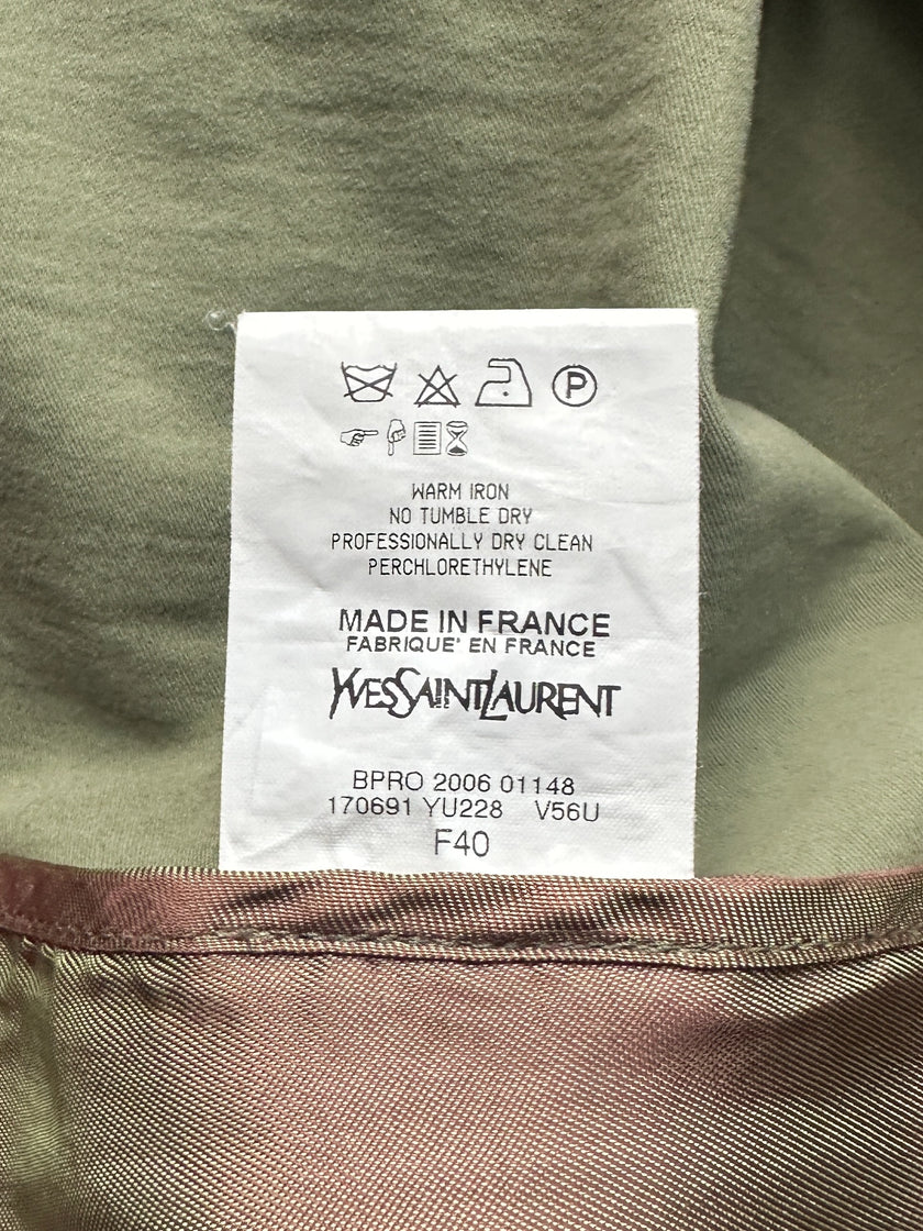 YVES SAINT LAURENT BY STEFANO PILATI - F/W 2006 COLLARLESS JACKET WITH CURVED SLEEVES