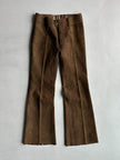2000s FLARED LEG SUEDE TROUSERS