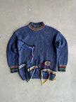 2000s LOOSE THREADS MOCK NECK KNIT JUMPER