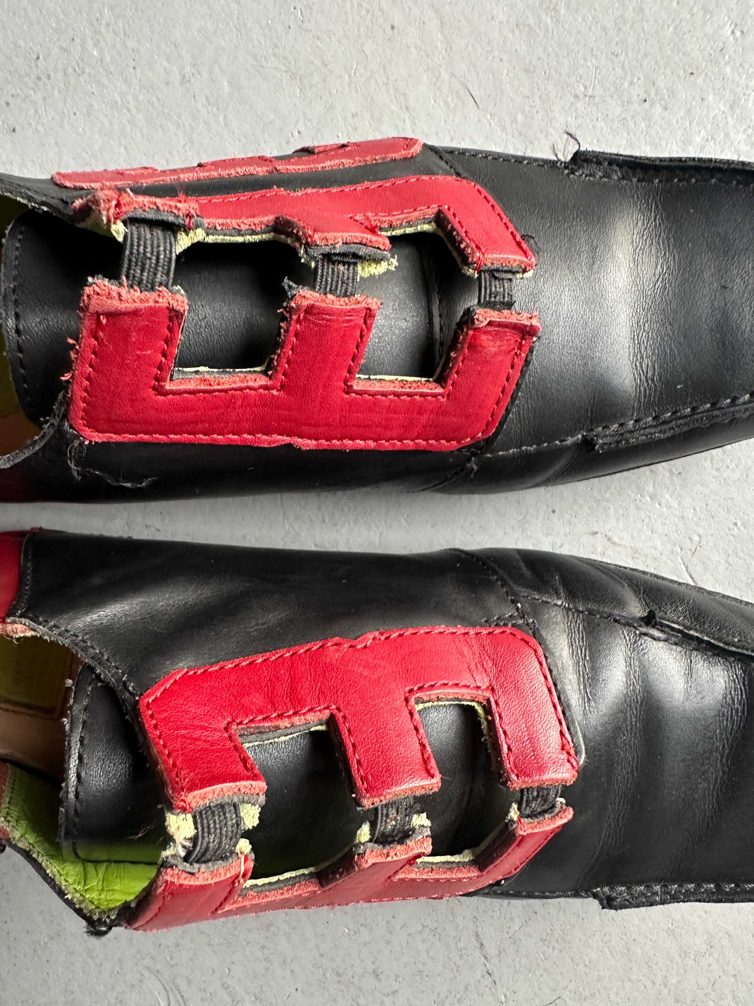 MARITHÉ + FRANÇOIS GIRBAUD - early 2000s SQUARE TOE SLIP ON TRAINERS