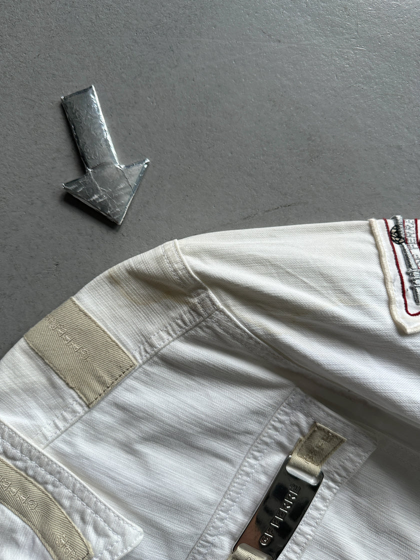 GIANFRANCO FERRÉ - 1990s ZIP DETAIL FRONT DENIM JACKET