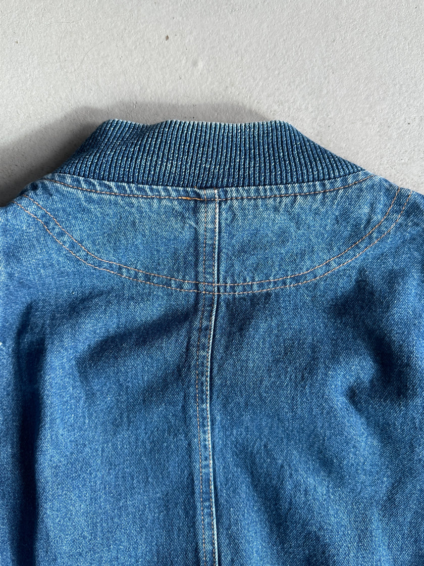 EMPORIO ARMANI - 1980s DENIM BOMBER JACKET