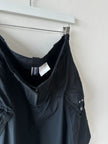JEAN PAUL GAULTIER - 2000s PANELED SKIRT WITH FRAYED HEM DETAILS
