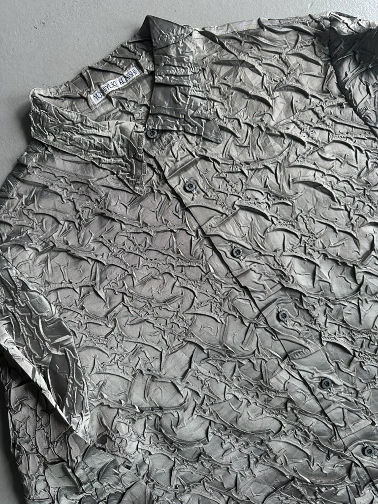 YOSHIYUKI KONISHI - 1990s 3D METALLIC LONG SLEEVE SHIRT