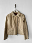 VITTORIO FORTI - late 1990s ASYMMETRIC FRONT LEATHER JACKET