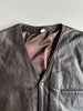 1980s LEATHER WAISTCOAT