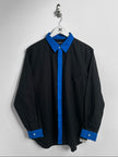 COMME DES GARÇONS - S/S 2001 LONG SLEEVE SHIRT WITH CONTRASTING FRONT PLACKET AND COLLAR