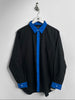 COMME DES GARÇONS - S/S 2001 LONG SLEEVE SHIRT WITH CONTRASTING FRONT PLACKET AND COLLAR