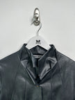 ISSEY MIYAKE - S/S 2006 FAUX LEATHER JACKET WITH SCULPTURAL NECK