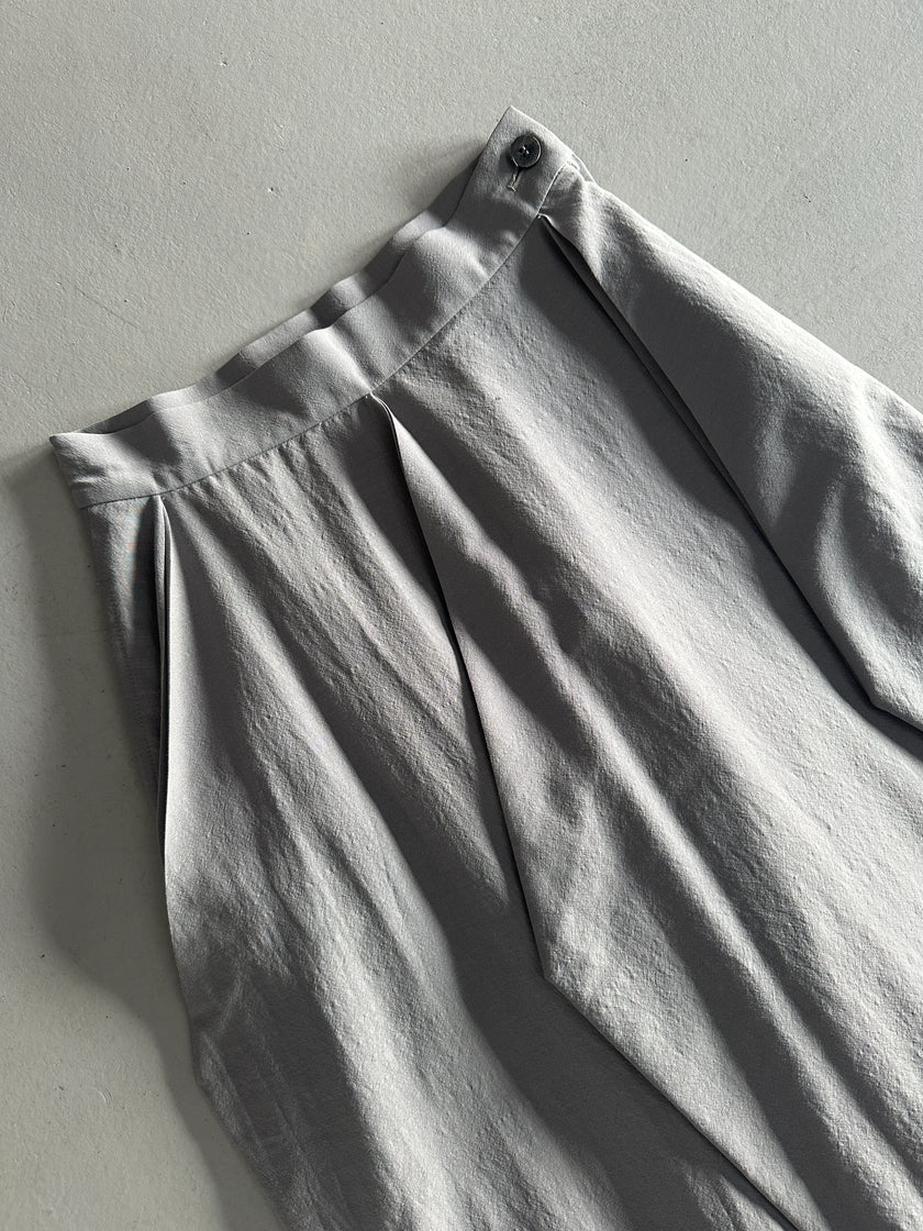 ISSEY MIYAKE - 1980s ARCHITECTURAL HIGH WAIST MAXI SKIRT