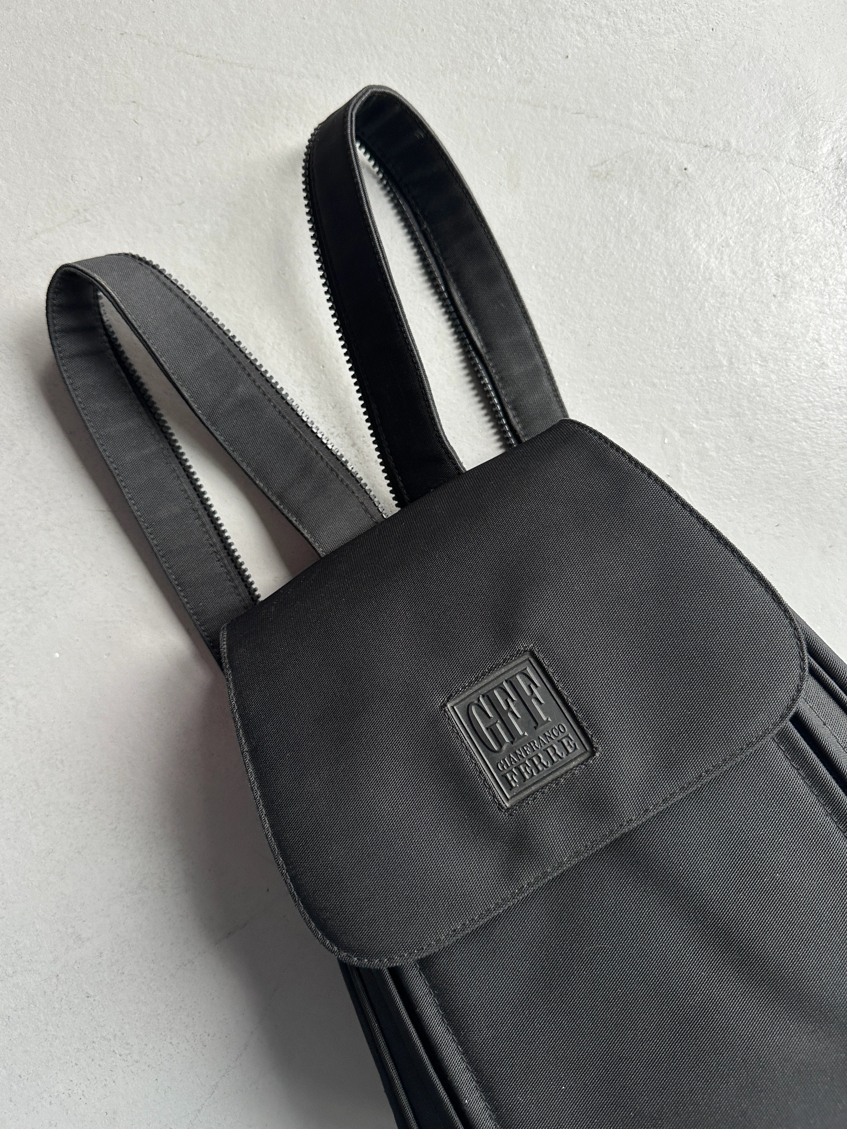 GIANFRANCO FERRÉ - 1990s ZIPPABLE STRAPS BACKPACK