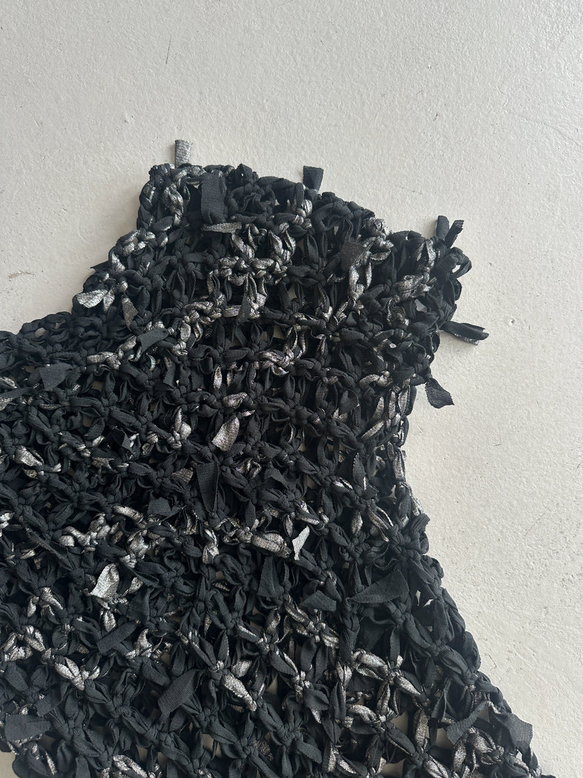 HIROKO KOSHINO - 1990s KNOTTED NET TOP