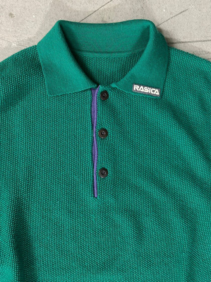 1980s KNIT POLO SHIRT