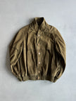 1980s DROPPED SHOULDERS SUEDE BUTTONED JACKET